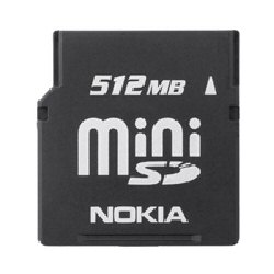 MU-23 MINI SD CARD 512MB ORIGINALE NOKIA