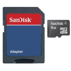 SDSDQB-4096-E11 MICROSD 4GB CON ADATTATORE