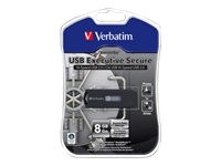 44070 VERBATIM - 8GB Secure Data USB Drive
